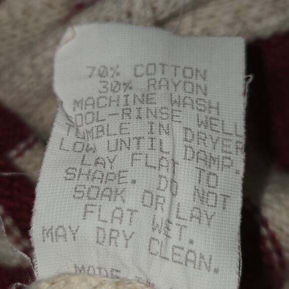 Sage Creek by Liz Ence Womens Large Cardigan Sweater Knit American Flag July - Picture 12 of 12